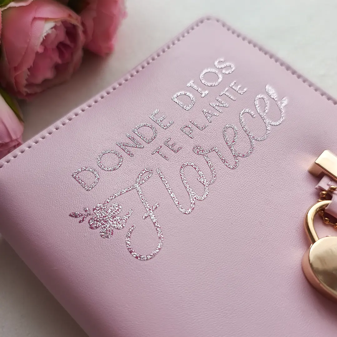 Libreta Eterna con Candado “Donde Dios te plante, florece” 6