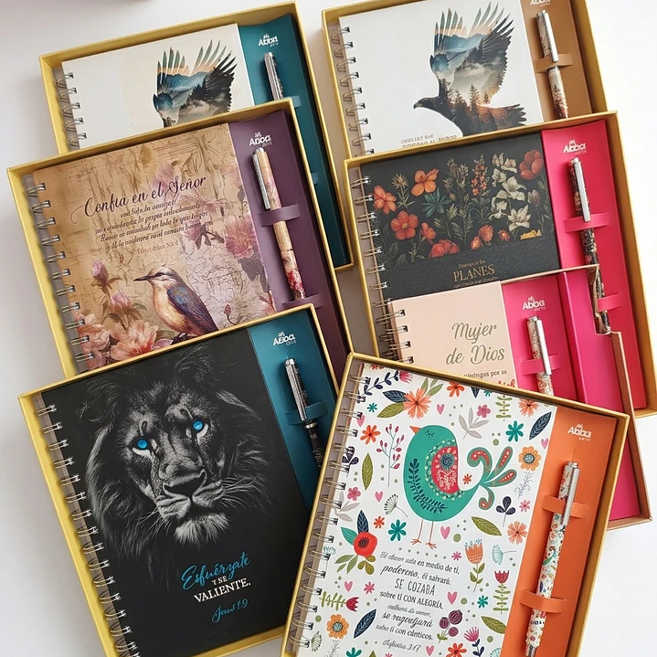 Pack Libreta + Lapicera (varios diseños) 1