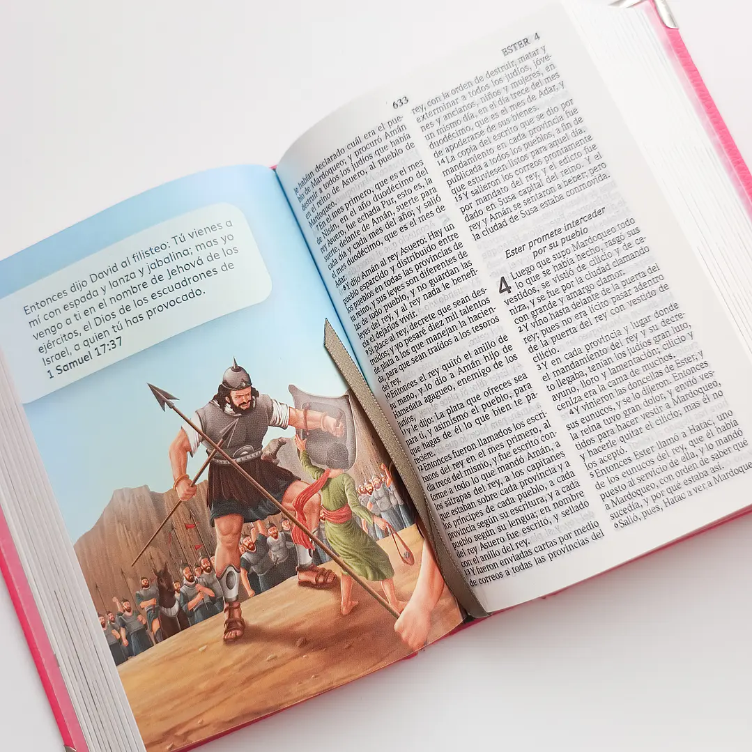 Biblia Niñas Ilustrada Reina Valera 1960 con elástico 7