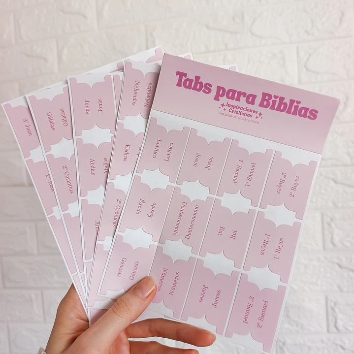 Tabs Unicolor (Pestañas) Libros de la Biblia 1