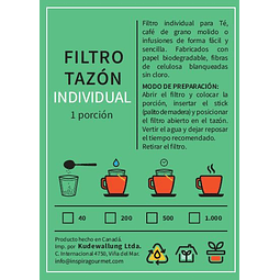 Filtro Individual 1.000 Unidades