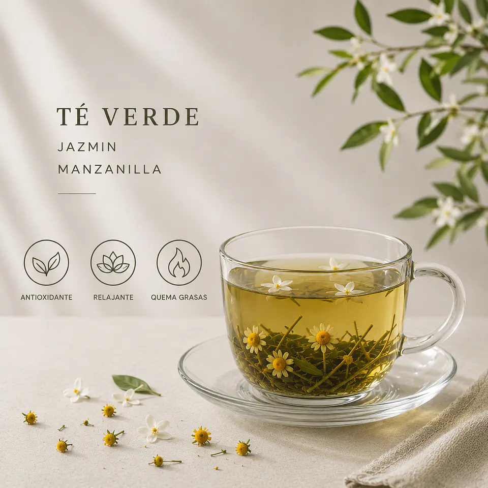Té  Verde Jazmín Manzanilla 3