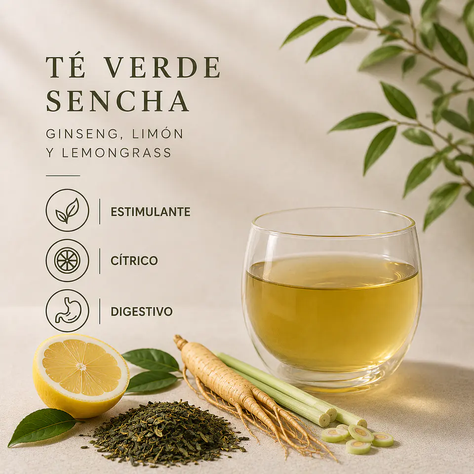 Té Verde Sencha Lemongrass Jengibre 3