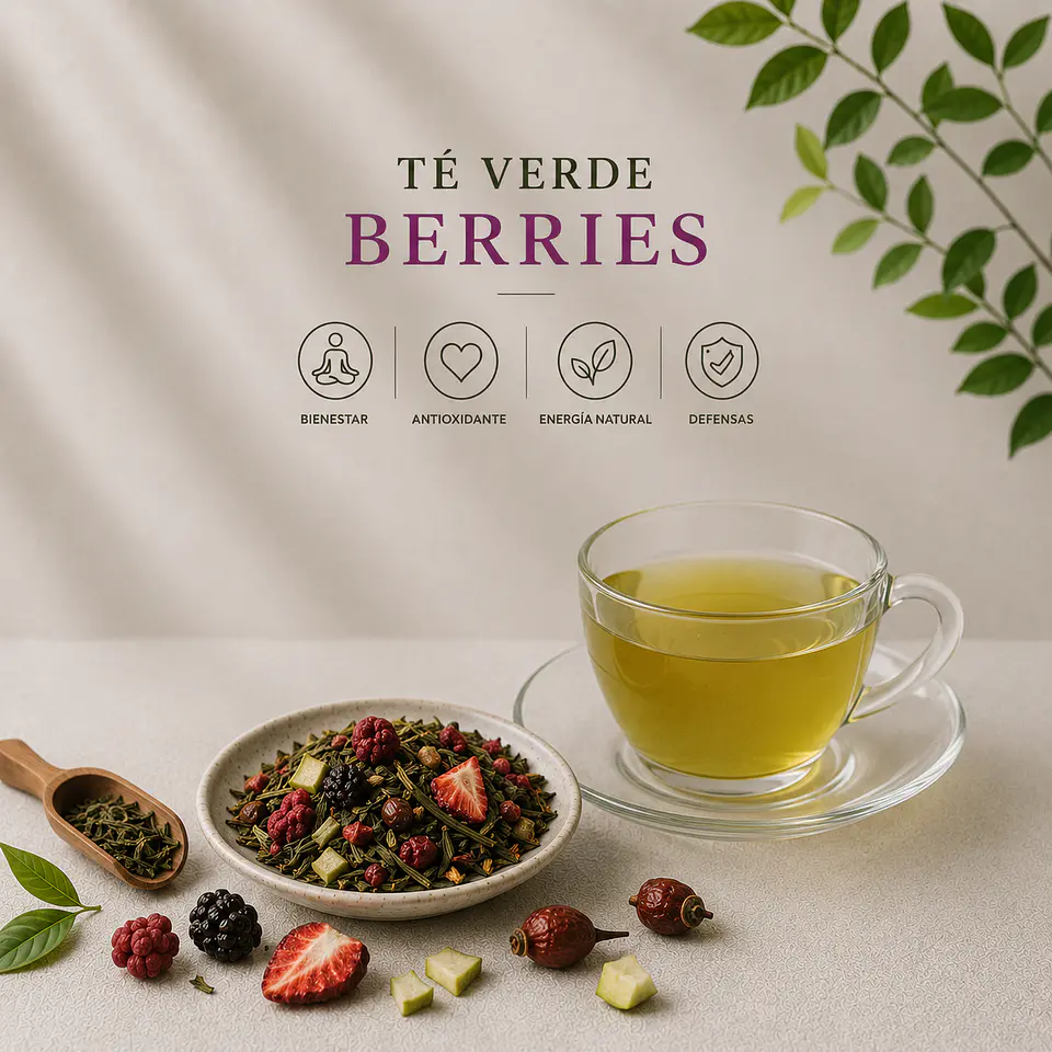 Té Verde Berries Frambuesa Frutillas Rosa Mosqueta Mora 3