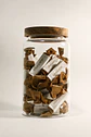 Frasco Vidrio tapa madera Caluga Chai Latte 300 Gramos - Miniatura 1