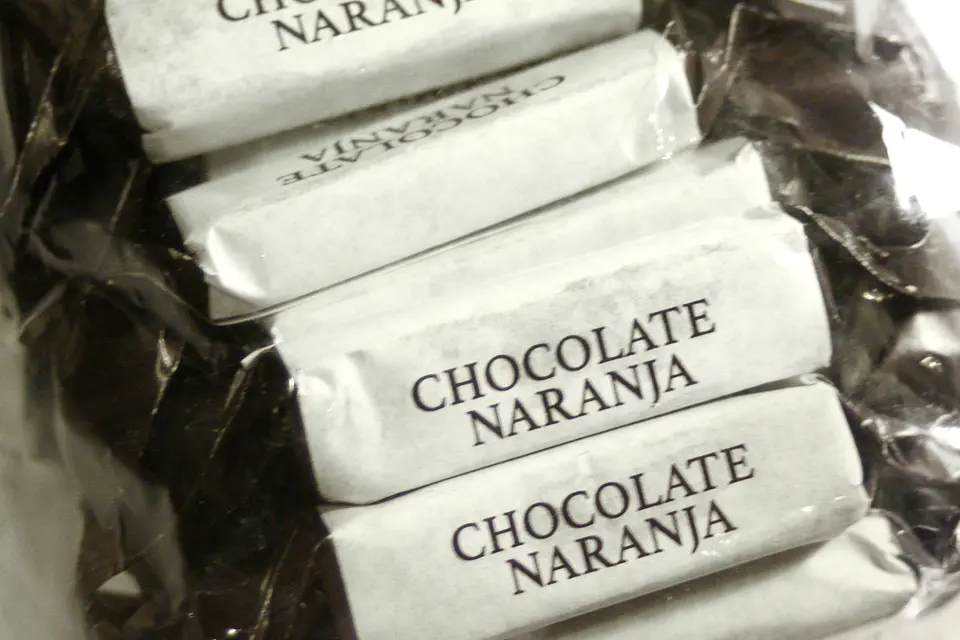 Frasco Vidrio tapa madera Caluga Chocolate Naranja Bergamota 300 Gramos 4
