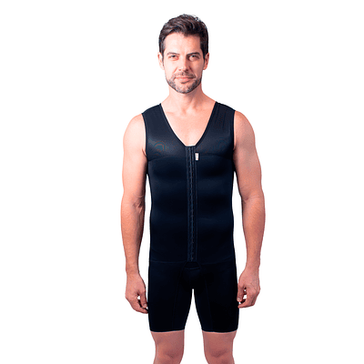 Prenda de compresión masculina 2069B - Negro
