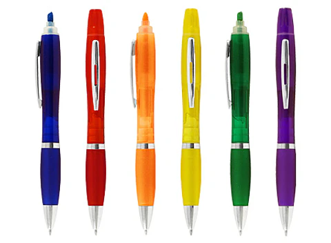 Bolígrafo con Destacador Wind Color