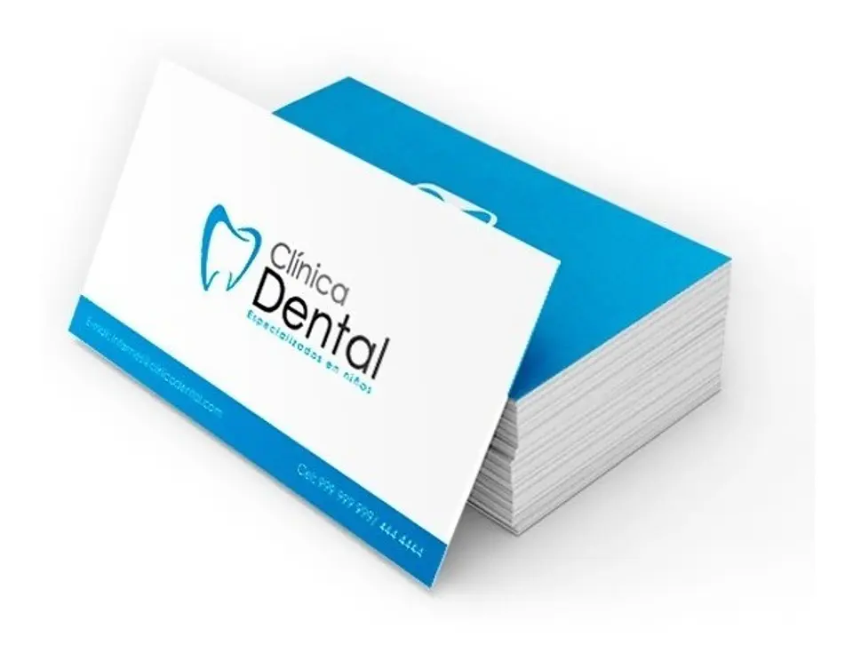 100 Tarjetas de visita Impresión con termolaminado 1
