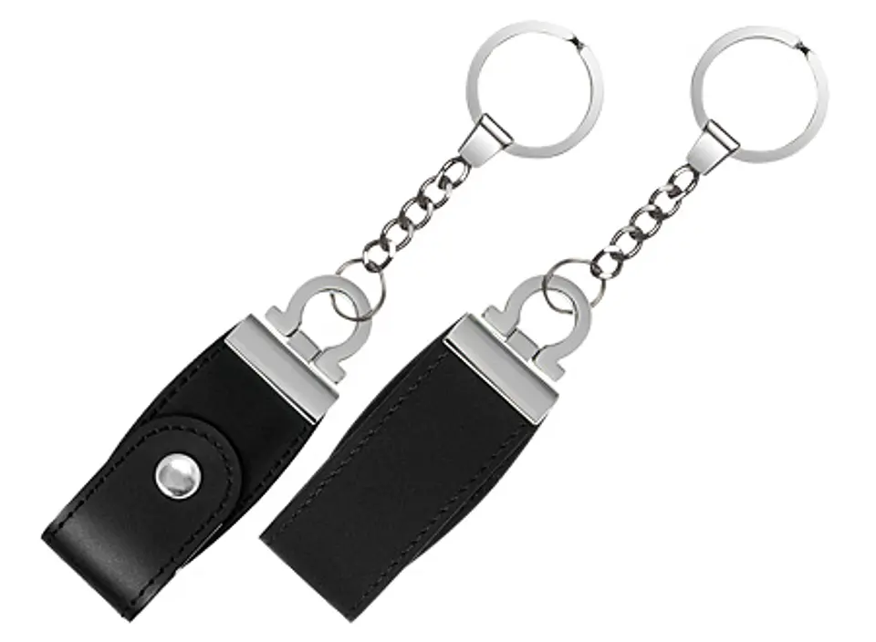 Llavero-Pendrive 4GB Simil Cuero CON LOGO 2