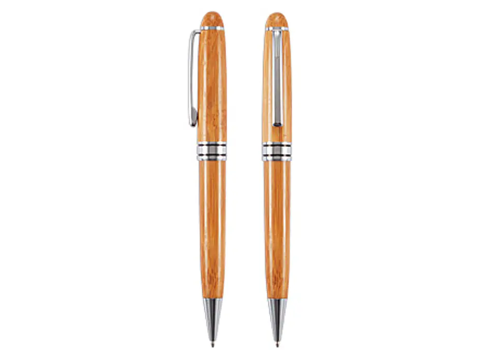Set Bolígrafo Estuche de Bamboo 50 unidades Grabado o Impreso 3