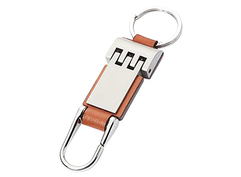 Llavero de Metal-Cuero Premium