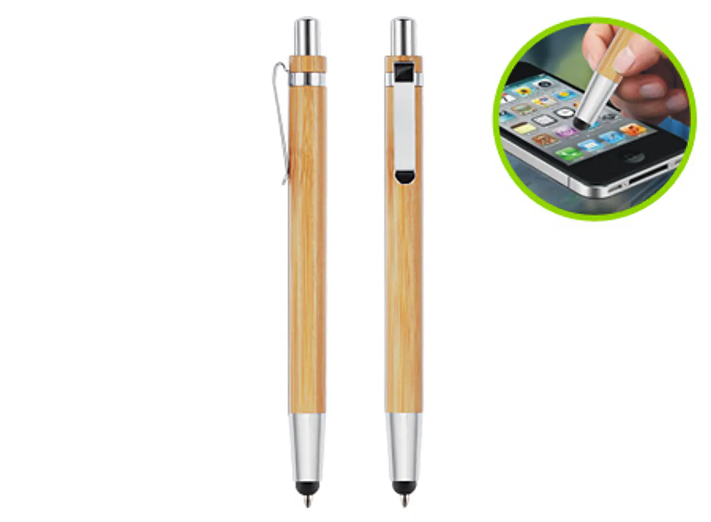 Bolígrafo de Bamboo 100 unidades grabado o impreso 1