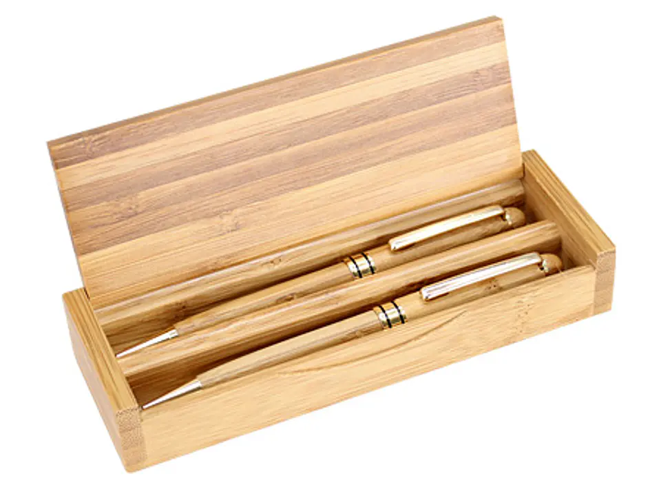 Set de Escritura de Bamboo 100 unidades grabdo o impreso 1