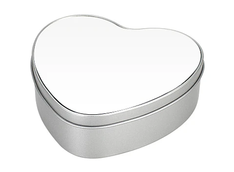 Caja Metálica Corazón Sublimación