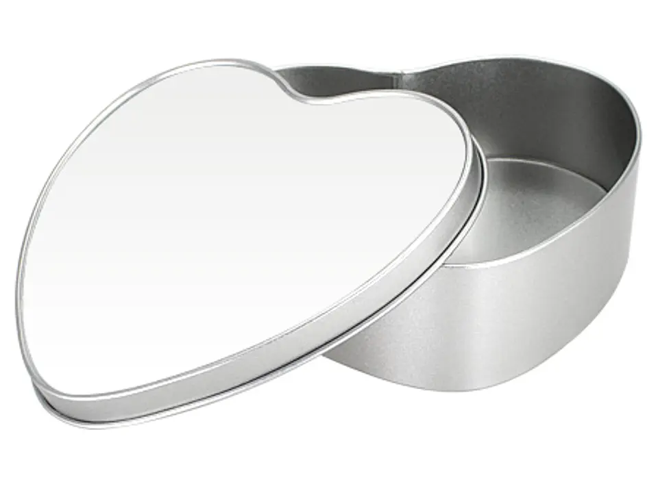 Caja Metálica Corazón Sublimación 2