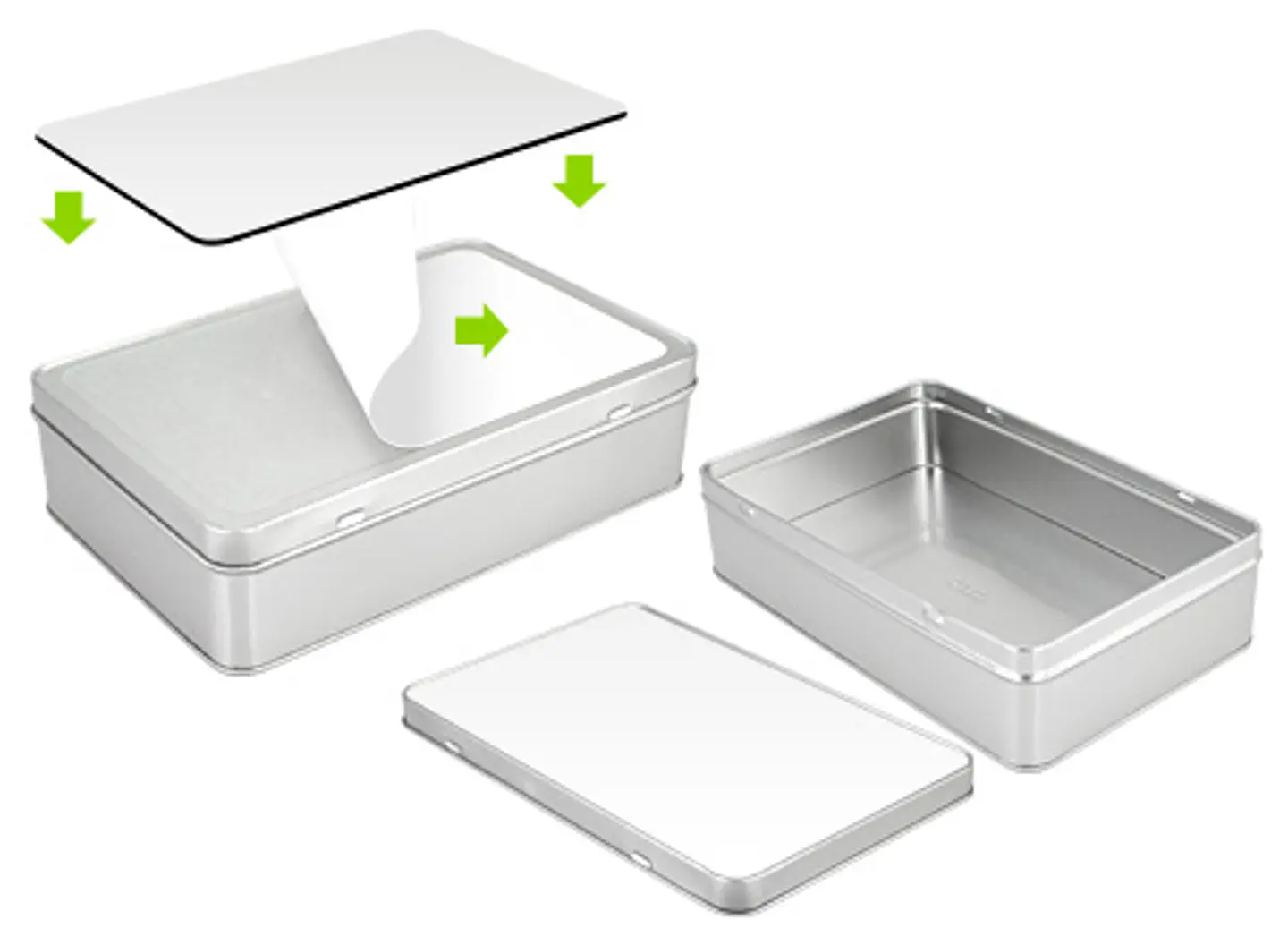 Caja Metálica Rectangular Sublimación 3