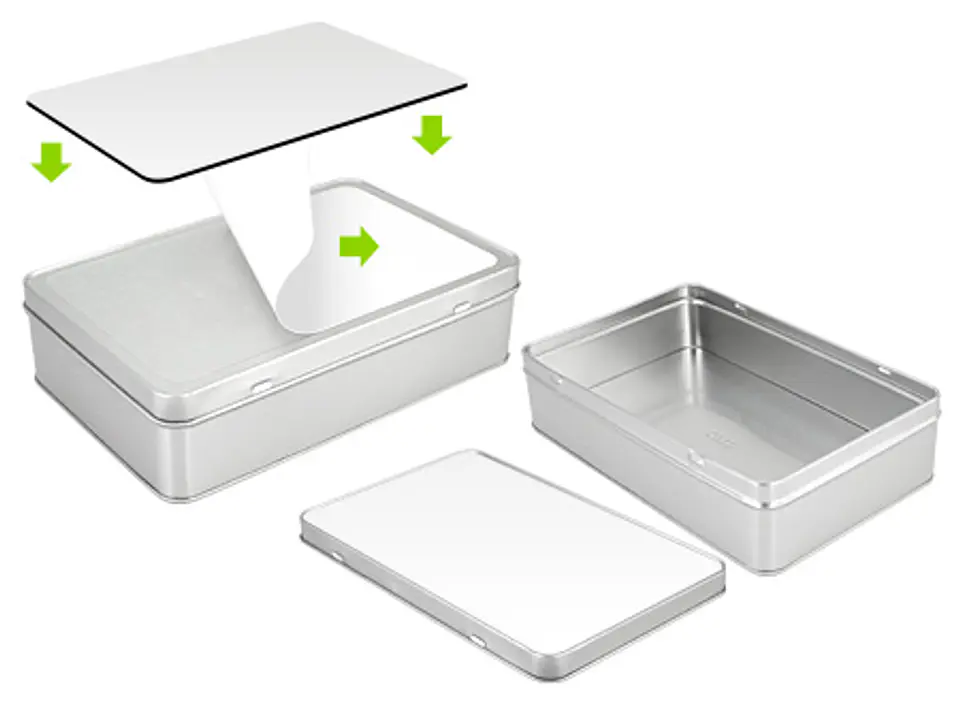 Caja Metálica Rectangular Sublimación 3