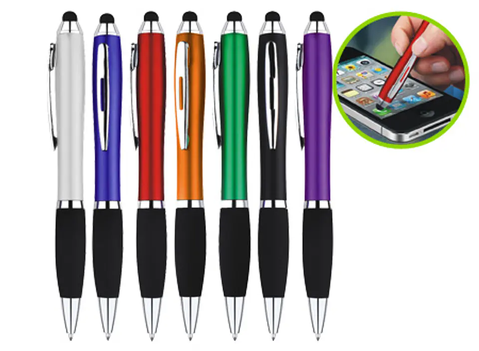 Bolígrafo Touch-Screen Wind Color 100 unidades logo full color 1