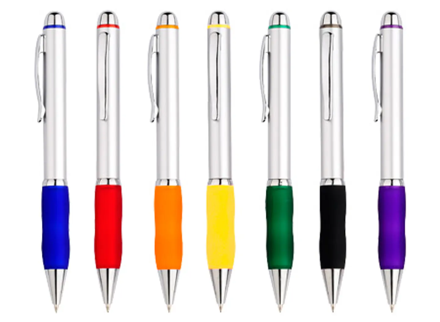 Bolígrafo Plástico Qasar Silver 100 unidades con logo 1
