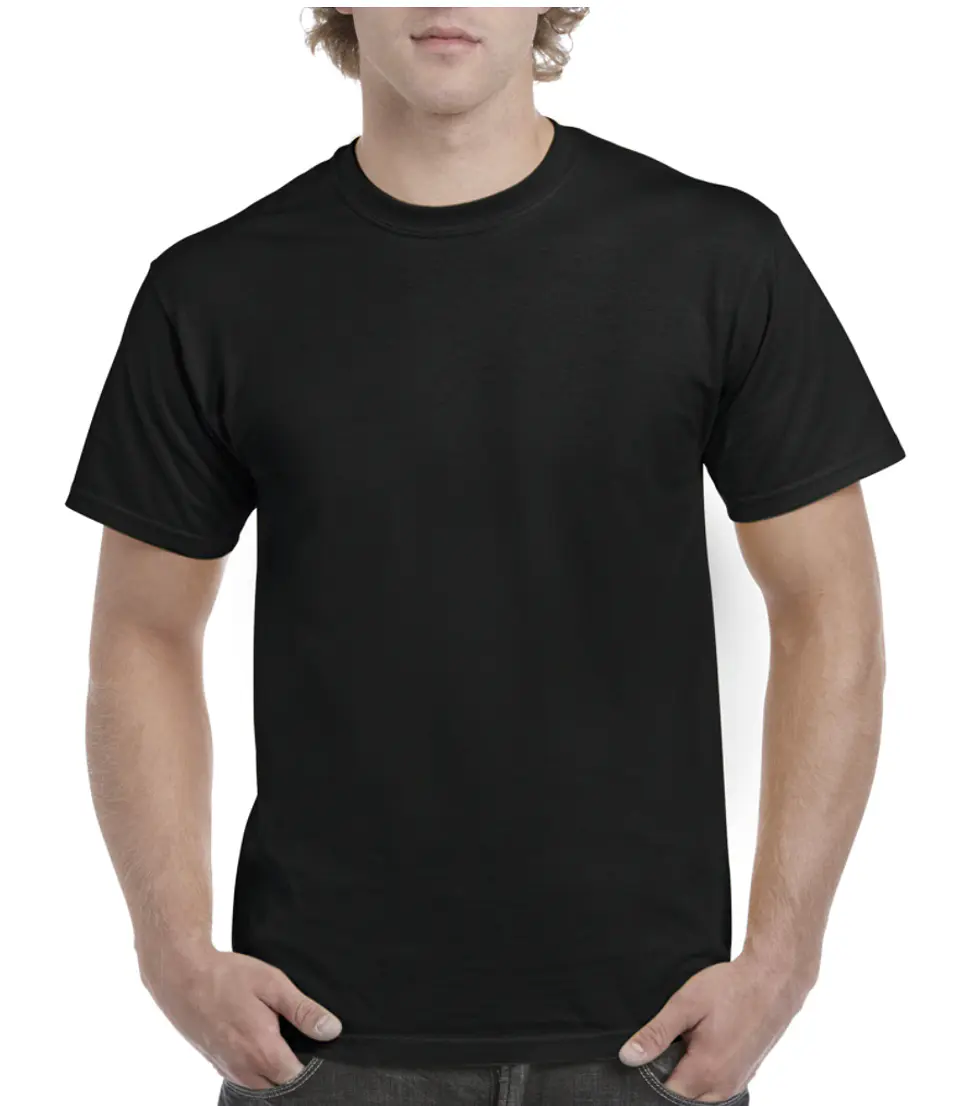 Polera NEGRA con impresión directa  2
