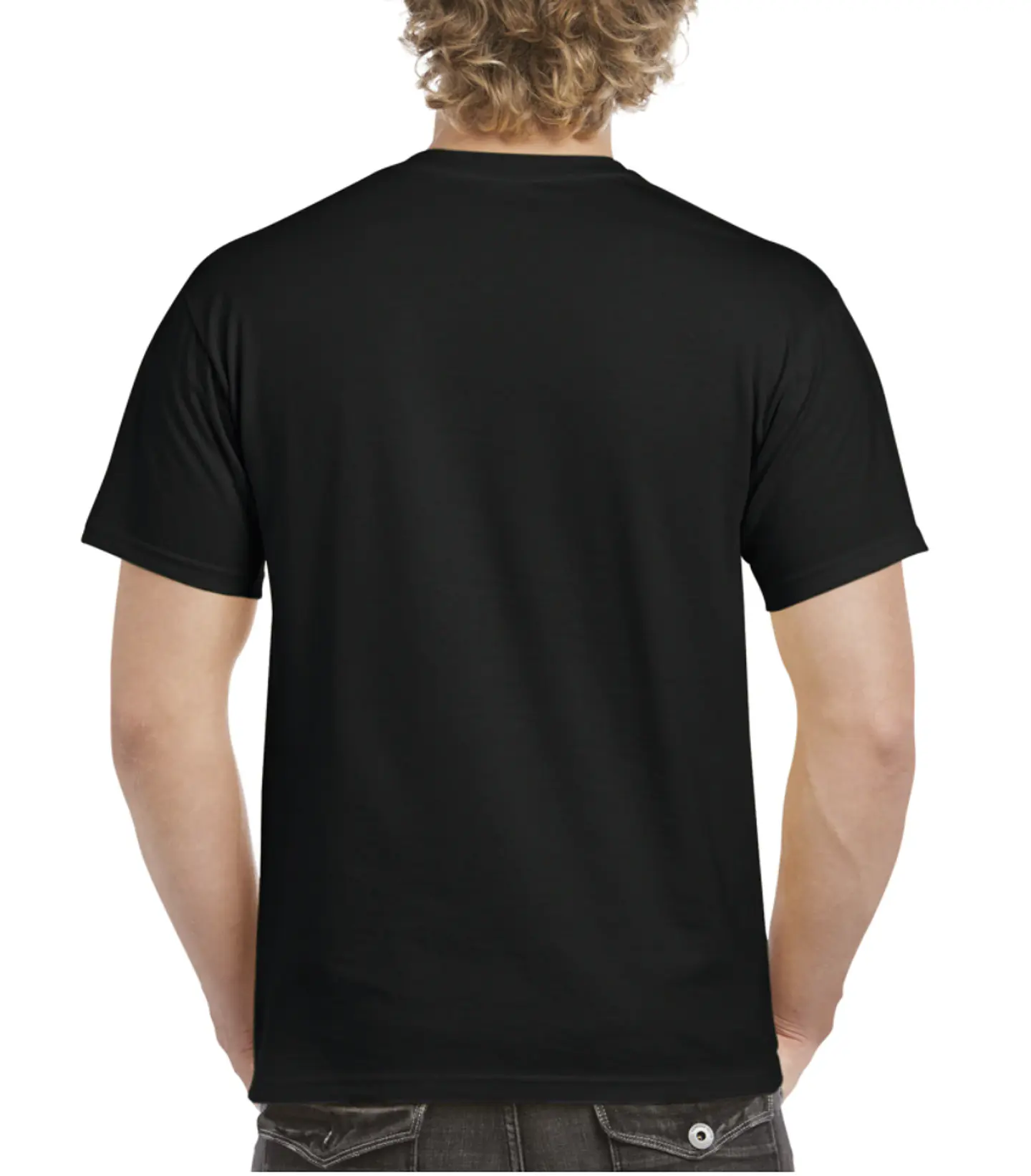 Polera NEGRA con impresión directa  3