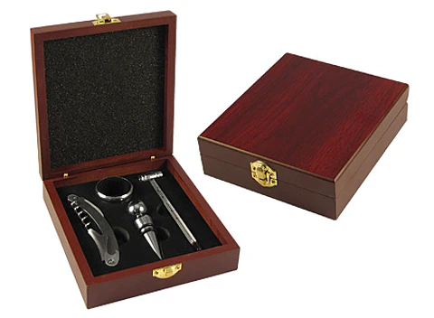 Set de Vino en Caja de Madera