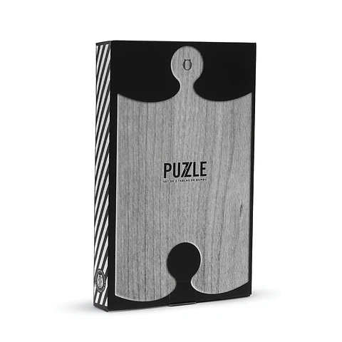 SET DE TABLAS DE BAMBÚ PUZZLE