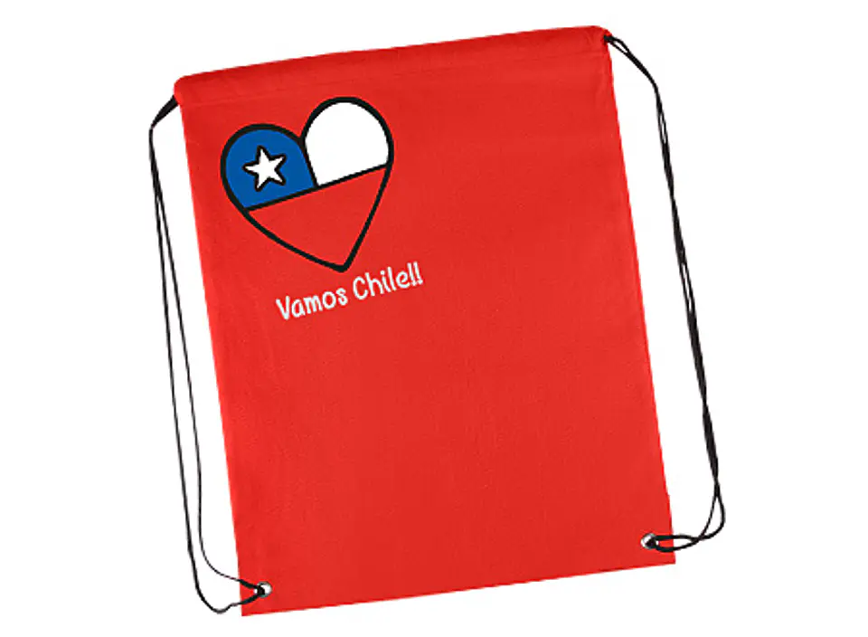 Mochila tipo Morral Vamos Chile!! 34 x 44 cm. 2