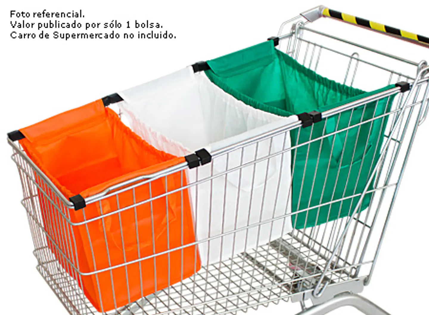 Bolsa Reutilizable Cart  35 x 35 x 25 cm aprox. extendido. E41 2