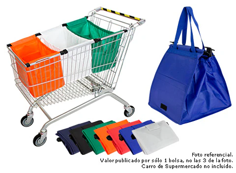 Bolsa Reutilizable Super-Cart  37 x 48 x 26 cm E42