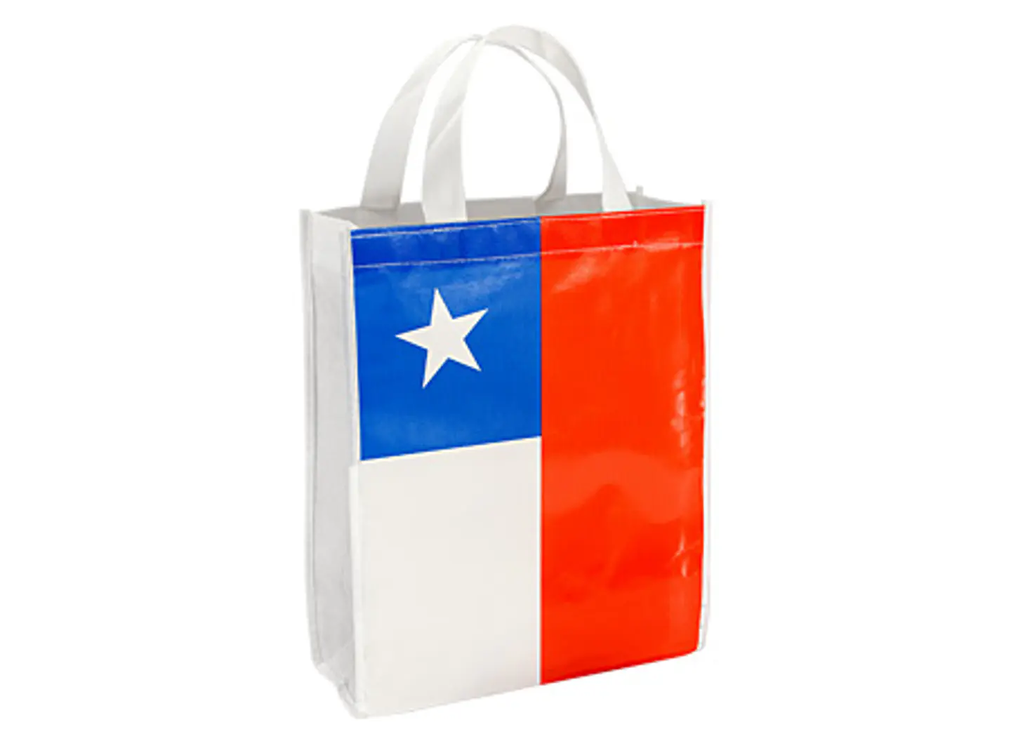 Bolsa TNT Bandera Chilena 25 x 30 x 8 cm. 1
