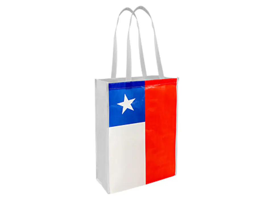 Bolsa TNT Bandera Chilena 30 x 40 x 12 cm. 1