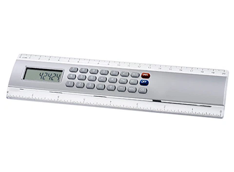 Regla 20cm con Calculadora