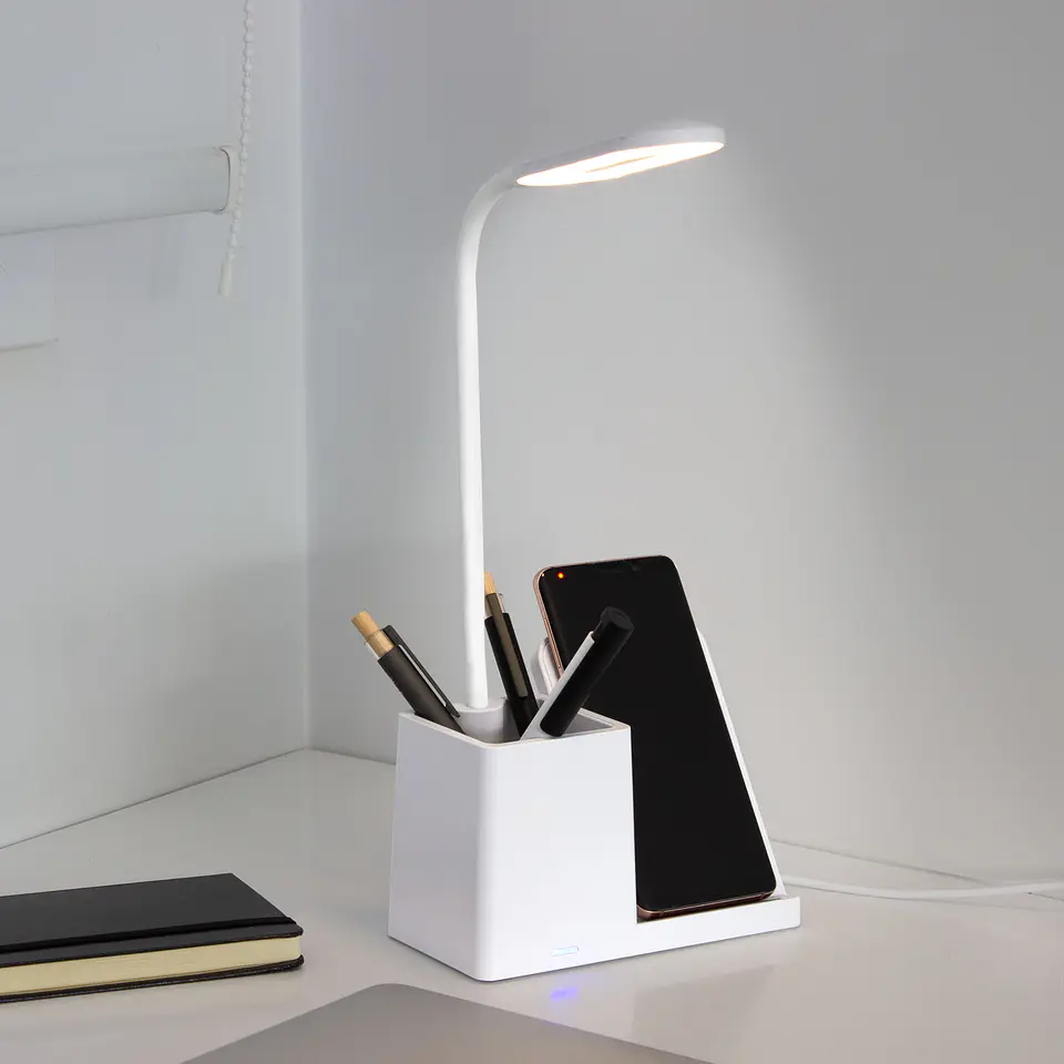 ORGANIZADOR DE ESCRITORIO CON LÁMPARA 