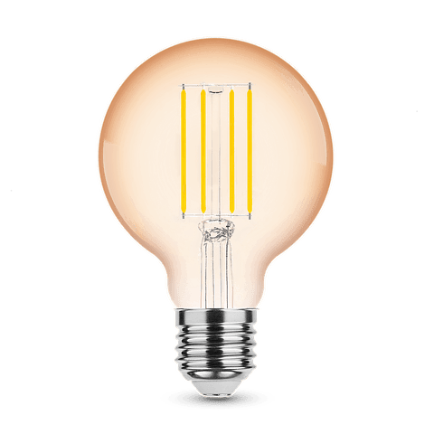 LÂMPADA LED FILAMENTO GLOBO ÂMBAR G80 4W E27 320º 1800K (360 LÚMENS) 2