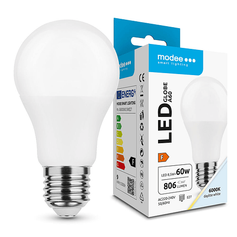 LÂMPADA LED GLOBO A60 8.5W E27 270º 6000K (806 LÚMENS)   2