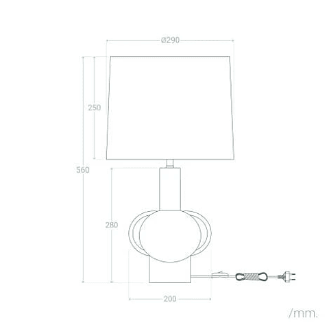 Candeeiro de Mesa Fumio 9