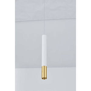 Candeeiro Pencil Branco + Dourado - Artigo Exposição