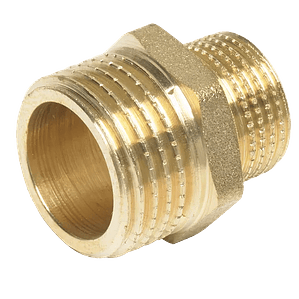 CASQUILHO DUPLO REDUÇÃO LATÃO 1/2x3/8