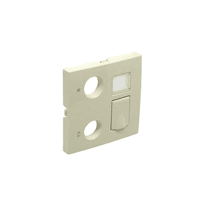 CENT TOM MISTA R-TV-RJ45/R-TV-RJ45-FO MARFIM