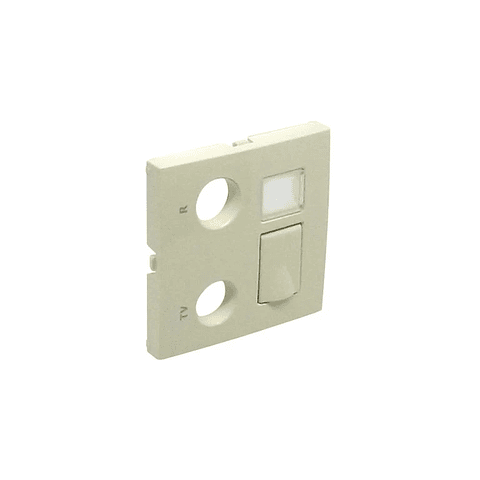 CENT TOM MISTA R-TV-RJ45/R-TV-RJ45-FO MARFIM 1