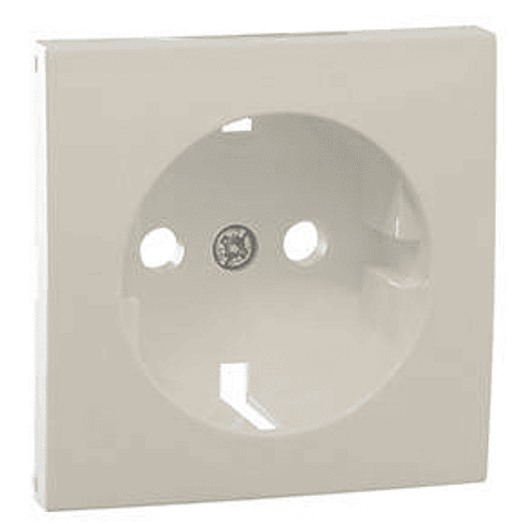 CENTRO SCHUKO COM OBTURADOR MARFIM 1