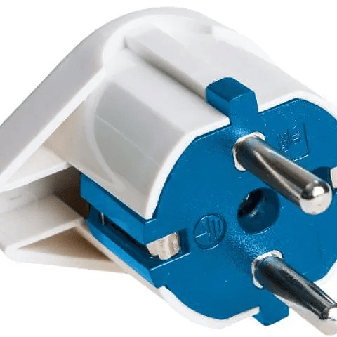 Ficha 2P + T, 16A 250V ~. Cor branca Com sistema de terra duplo Ficha 2P + T, 16 A/250 – SOLERA 1