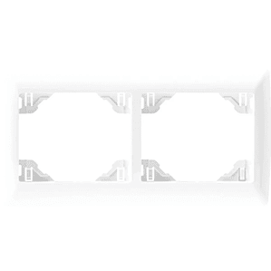 ESPELHO DUPLO HORIZONTAL BRANCO 70921 TBR