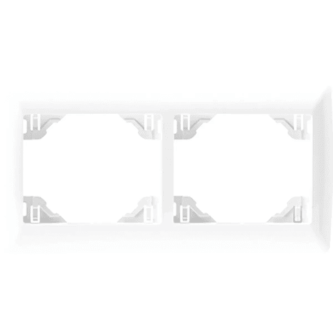 ESPELHO DUPLO HORIZONTAL BRANCO 70921 TBR 1