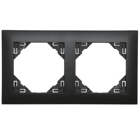 ESPELHO DUPLO PRETO MATE 90920 TPM 1