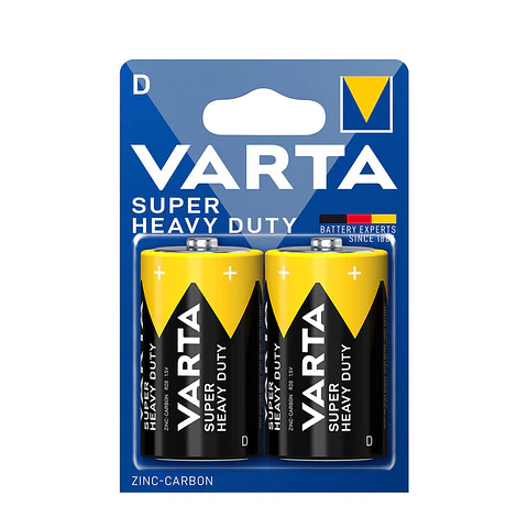 PACK 2 PILHAS D(1.5V) B2 SUPERLIFE VARTA 1