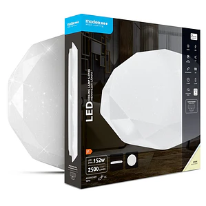 PLAFON DIAMANTE LED LIGHT  24W 4000K D330X60MM EFEITO ESTRELA 2500LUMENS