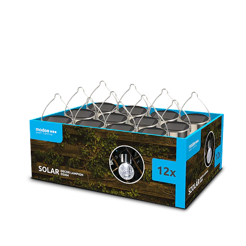 Sobremuro lâmpada solar exterior IP44 VIDRO TRANSPARENTE 6500K 3